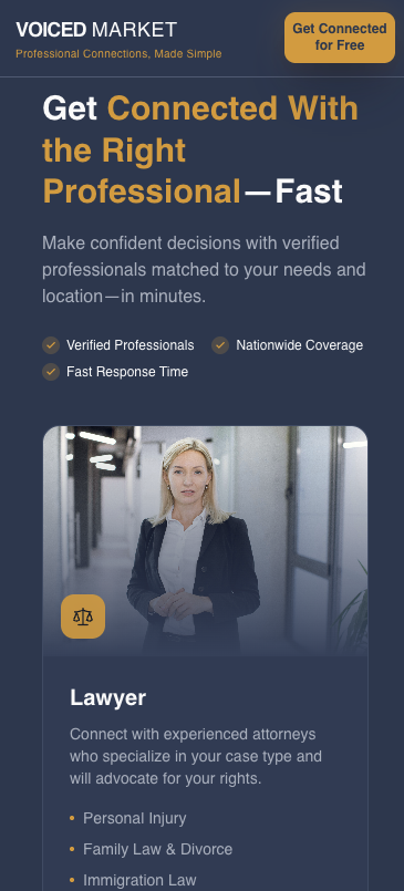 VOICED MARKET PROFESSIONALS website